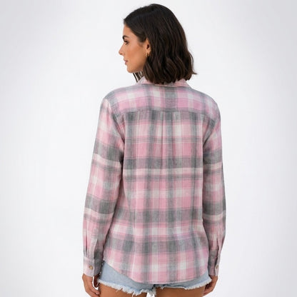Wendy | Geruite blouse met losse pasvorm