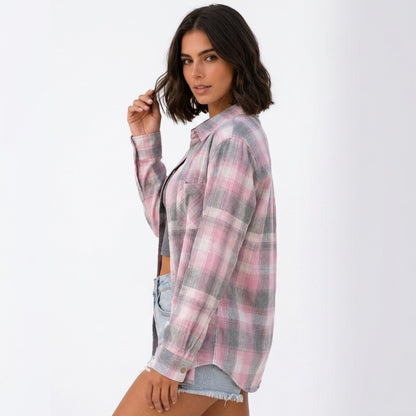 Wendy | Geruite blouse met losse pasvorm