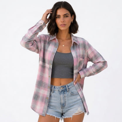 Wendy | Geruite blouse met losse pasvorm