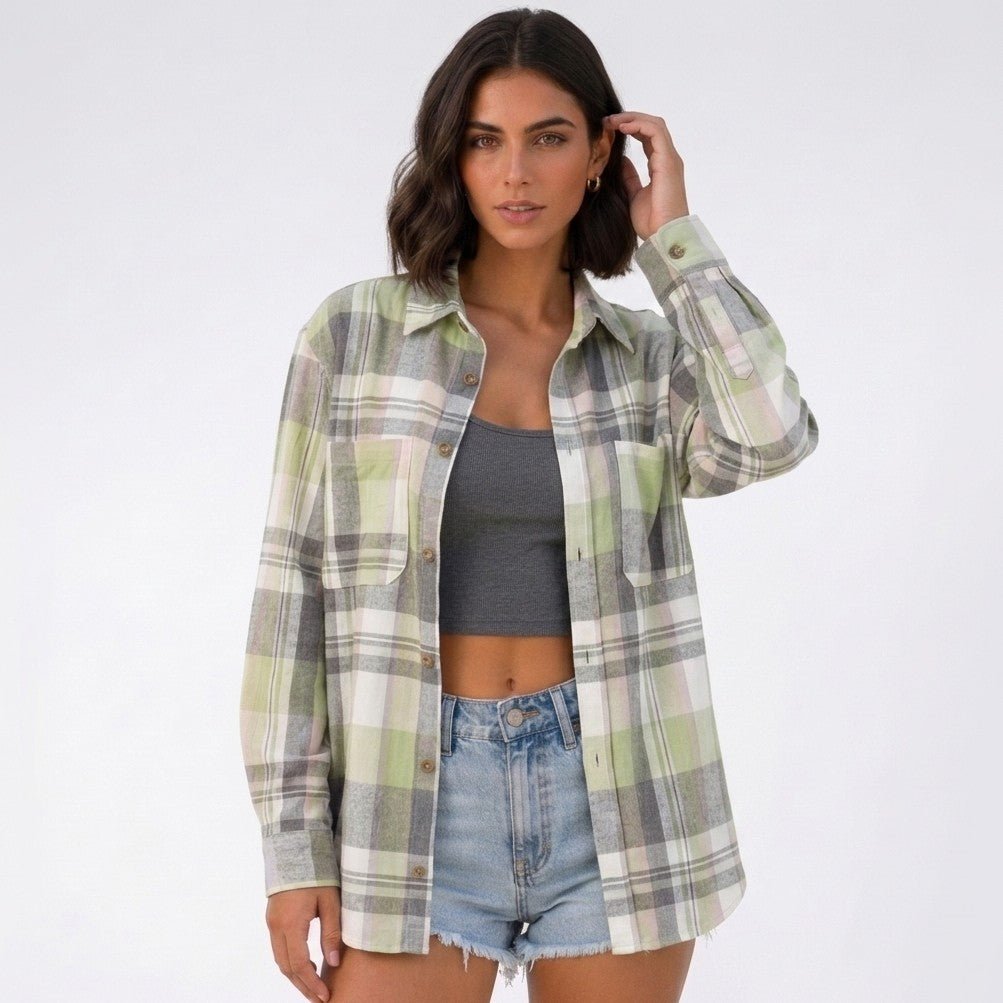 Wendy | Geruite blouse met losse pasvorm