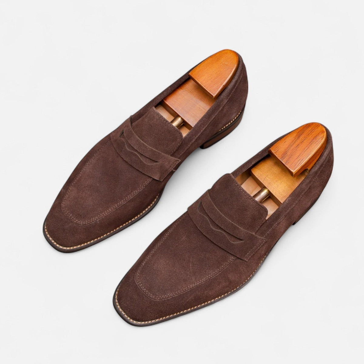 Lars | Suède loafers met antislipzool