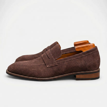 Lars | Suède loafers met antislipzool