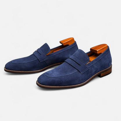 Lars | Suède loafers met antislipzool