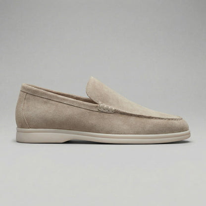 Koen | Suède loafers met rubberen zool