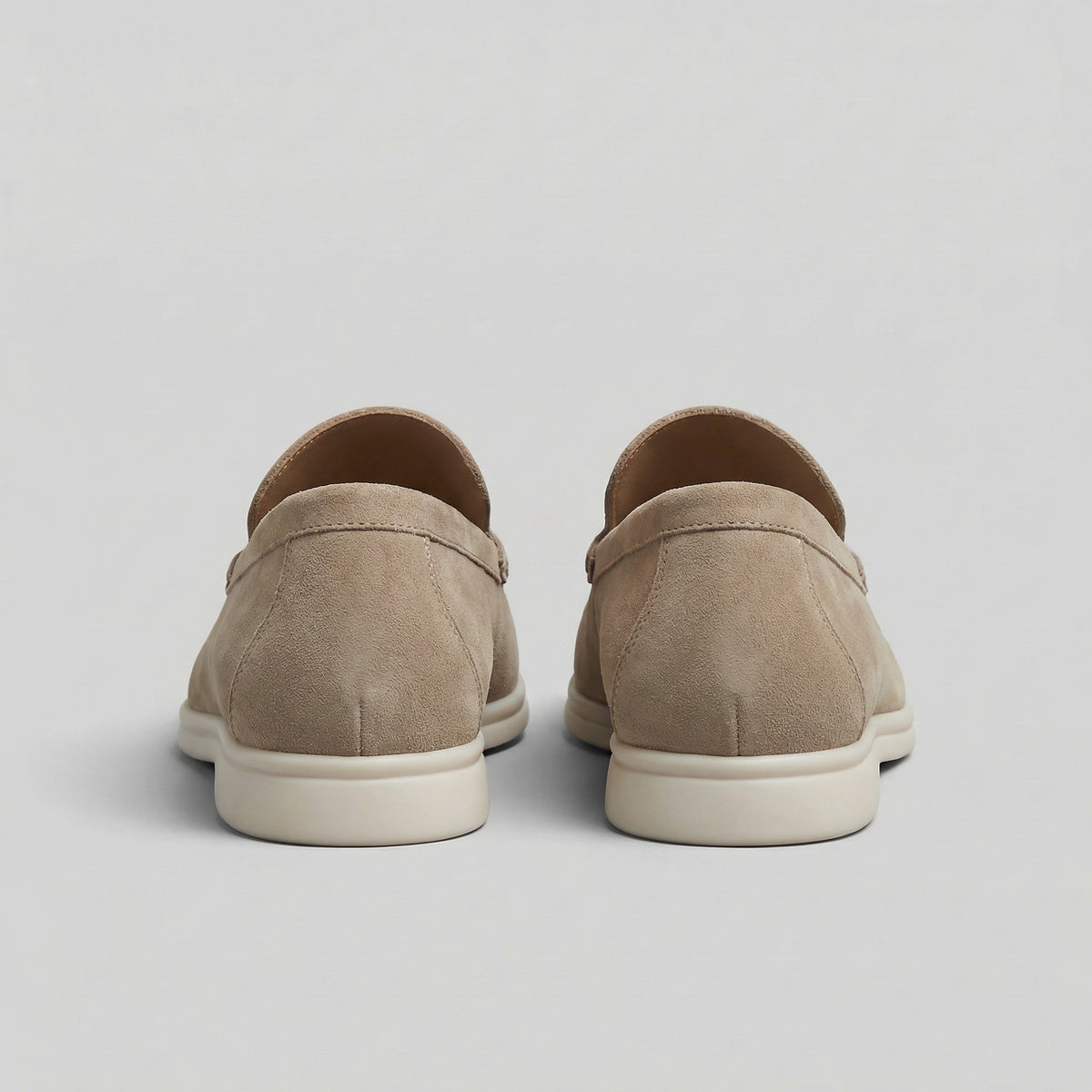 Koen | Suède loafers met rubberen zool