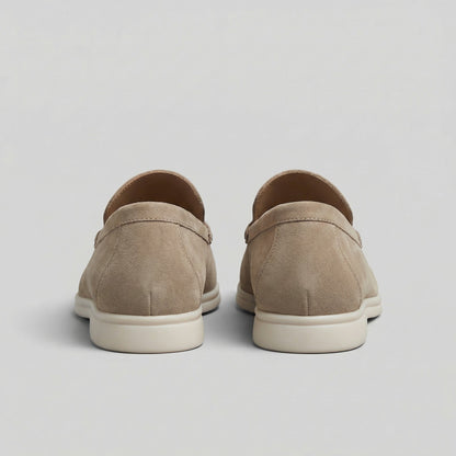 Koen | Suède loafers met rubberen zool