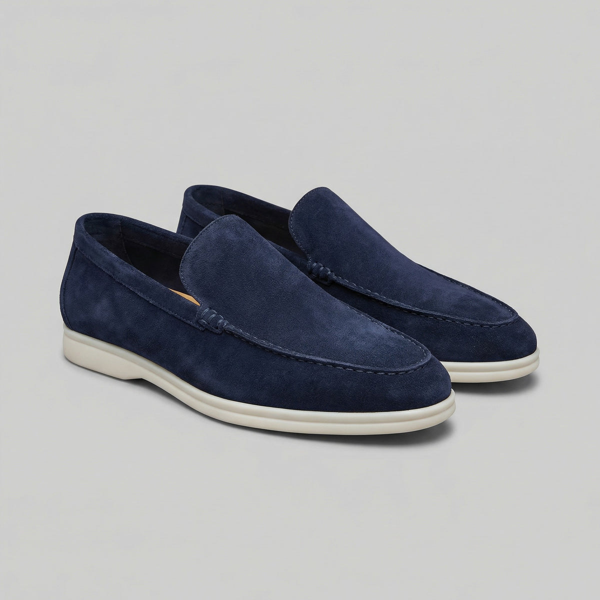 Koen | Suède loafers met rubberen zool