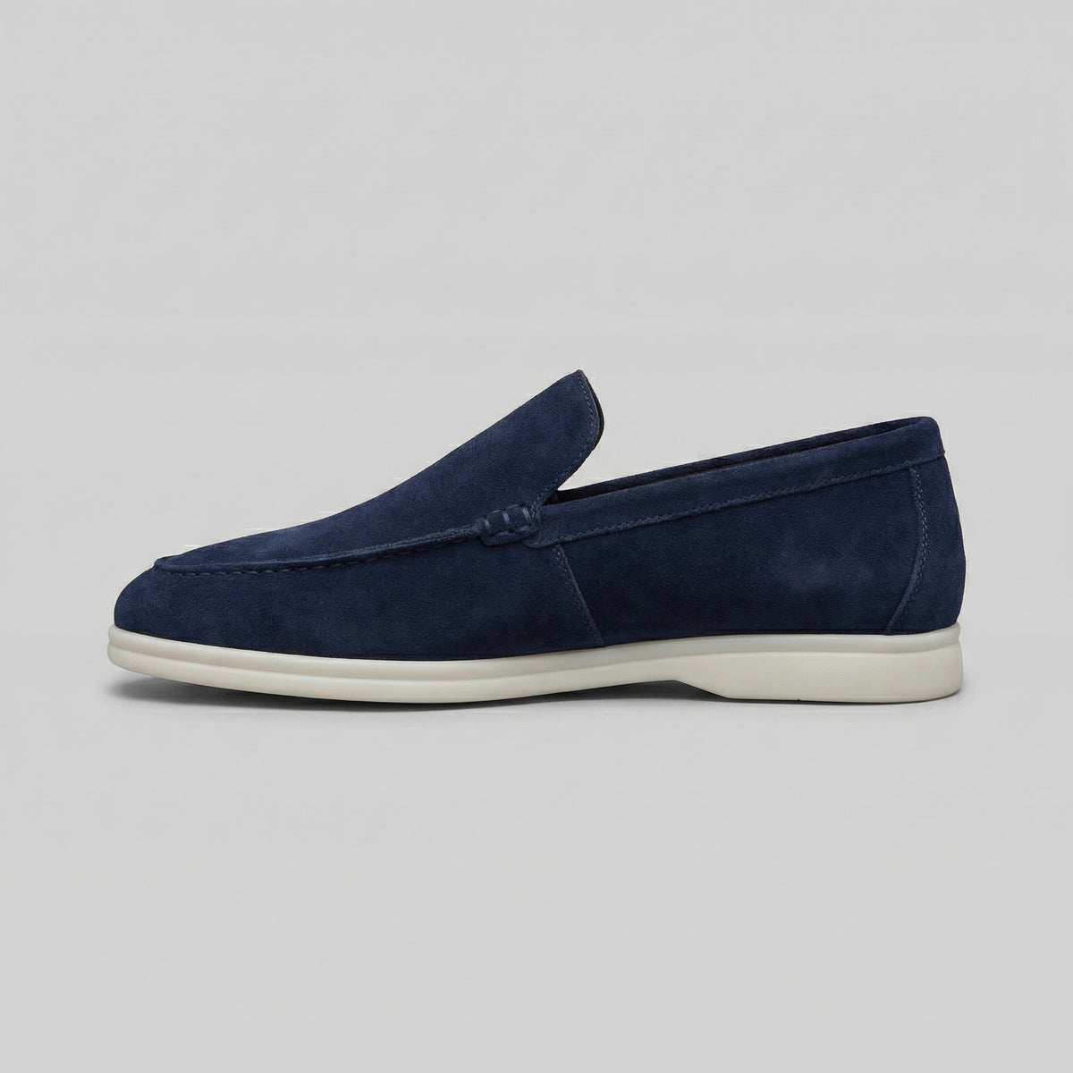 Koen | Suède loafers met rubberen zool