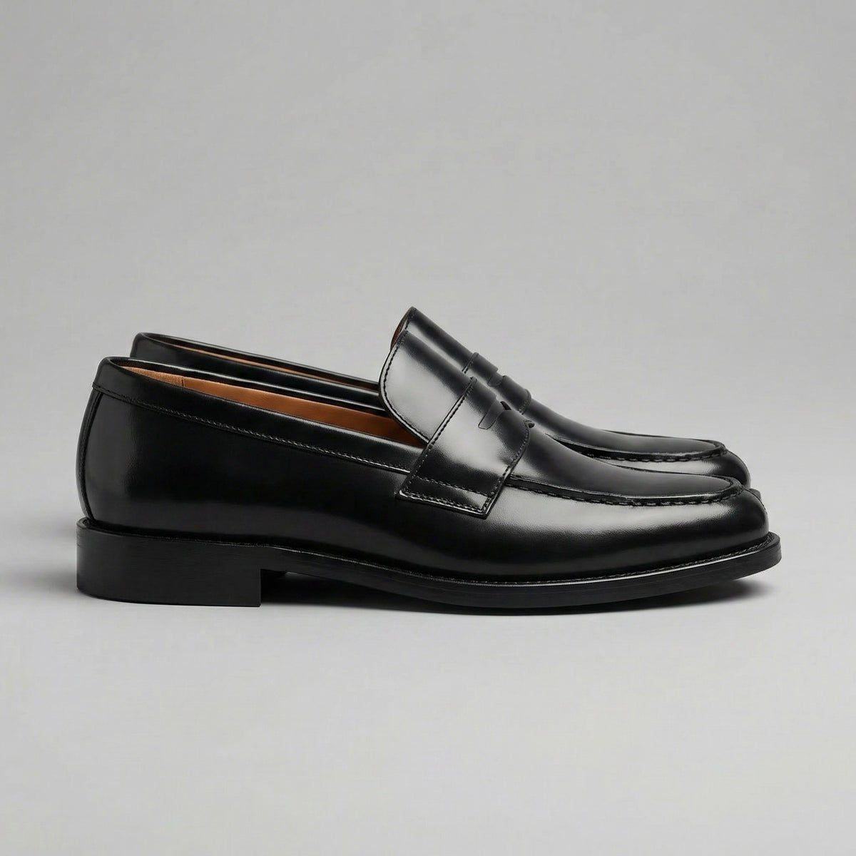 Rik | Leren loafers met elastische inzet