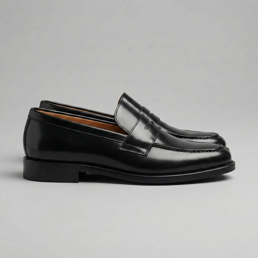 Rik | Leren loafers met elastische inzet
