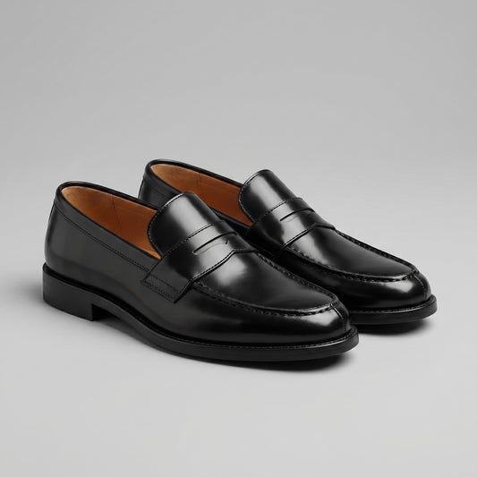 Rik | Leren loafers met elastische inzet