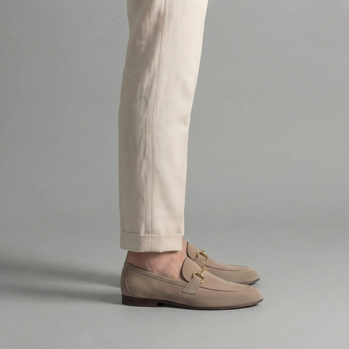 Niels | Suède loafers met horsebit gesp