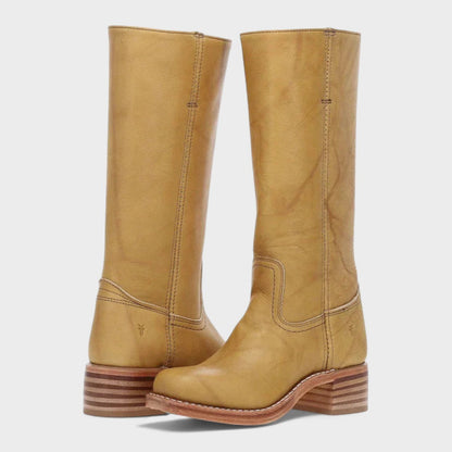Quinty | Leren cowboylaarzen met siernaden
