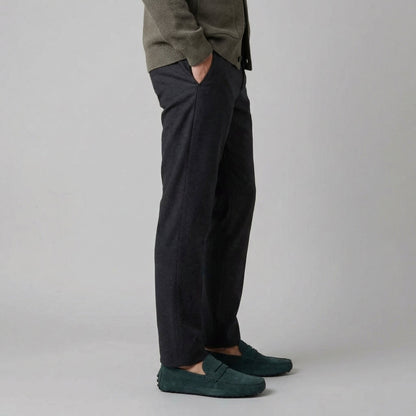 Pim | Suède loafers met brede dwarsband