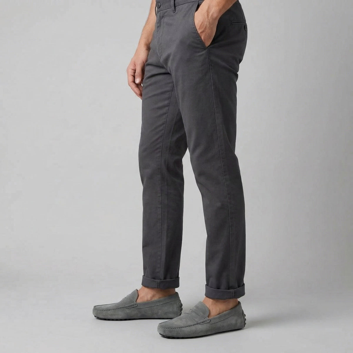 Pim | Suède loafers met brede dwarsband
