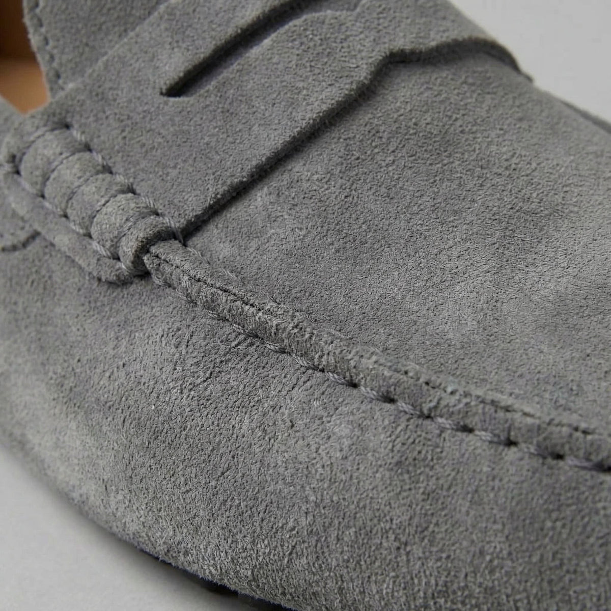 Pim | Suède loafers met brede dwarsband