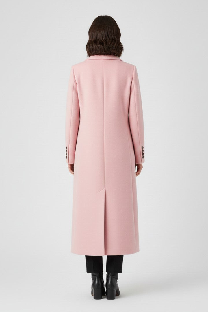 Carlijn | Lange trenchcoat met brede kraag