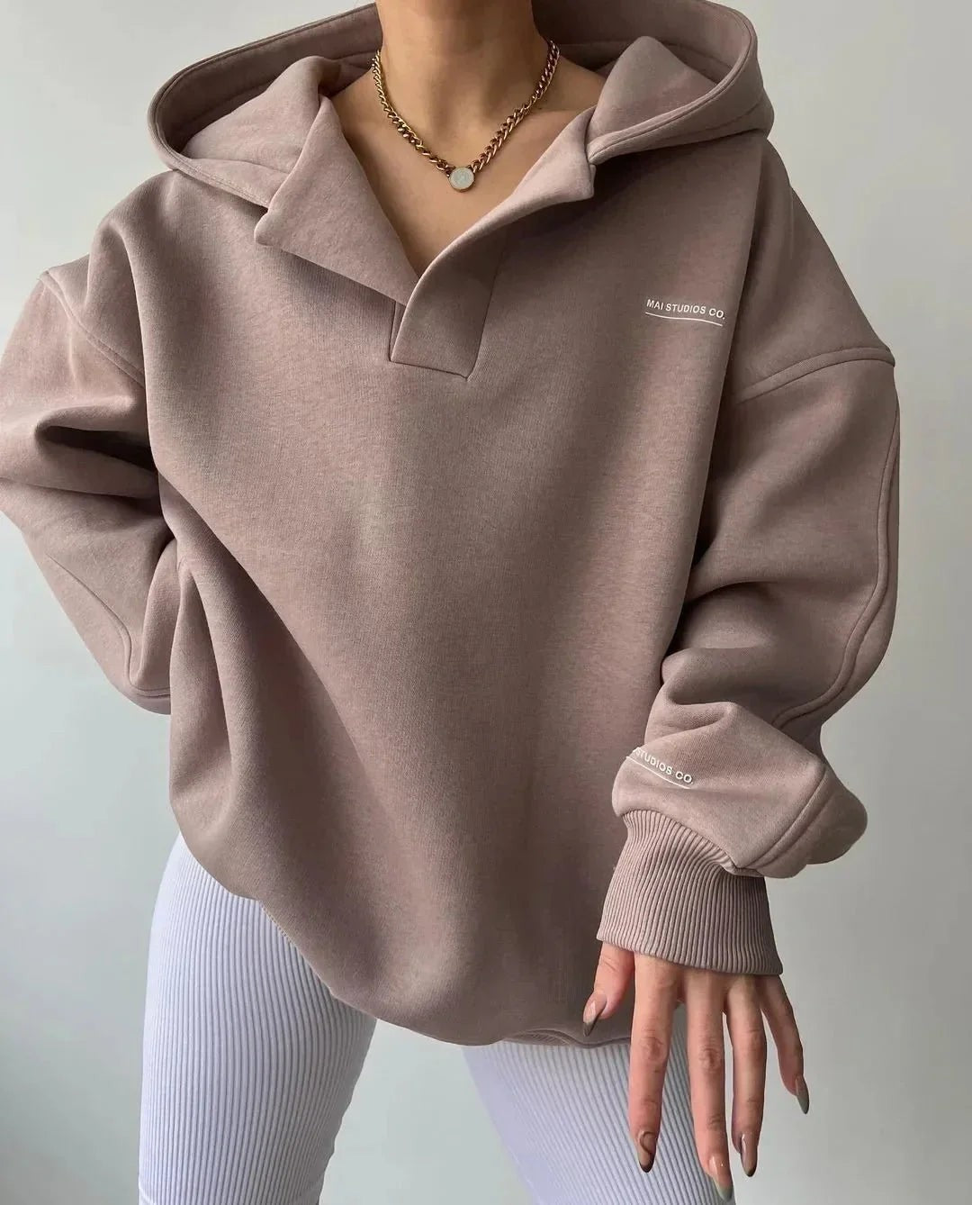 Eefje | Oversized sweater met V-hals