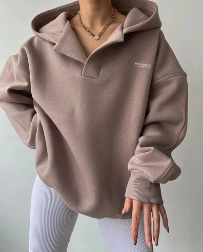 Eefje | Oversized sweater met V-hals