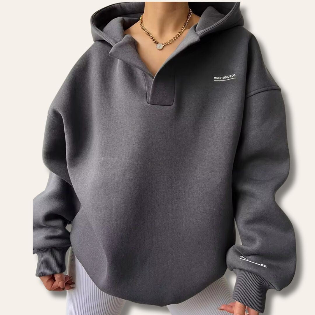Eefje | Oversized sweater met V-hals